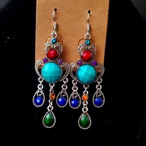 Multiple color earrings